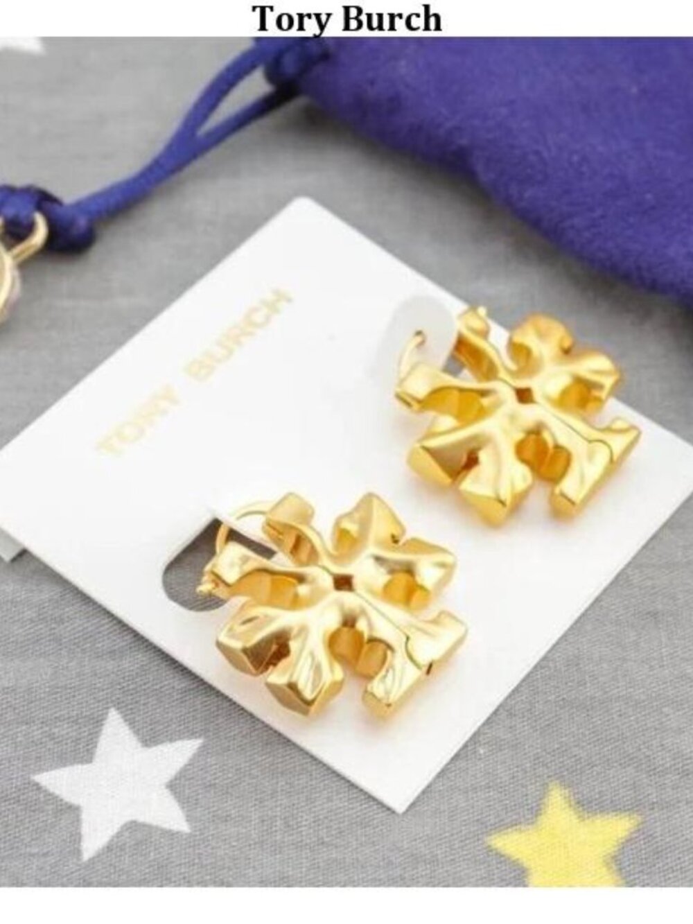 Tory Burch Roxanne Hidden Logo Stud Earrings